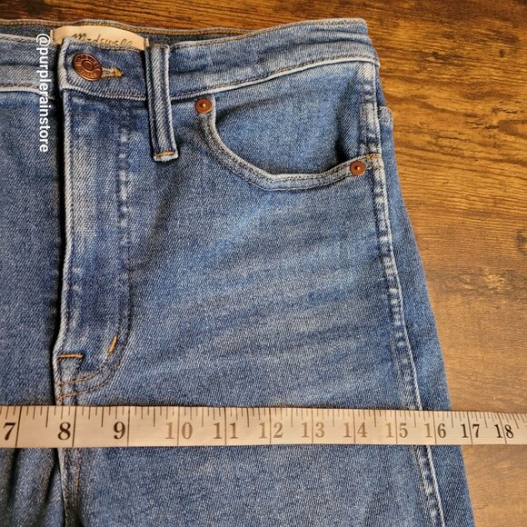 Madewell Jeans 28 Stovepipe High Rise Manchester Wash AN335 Tummy Control - Picture 9 of 13